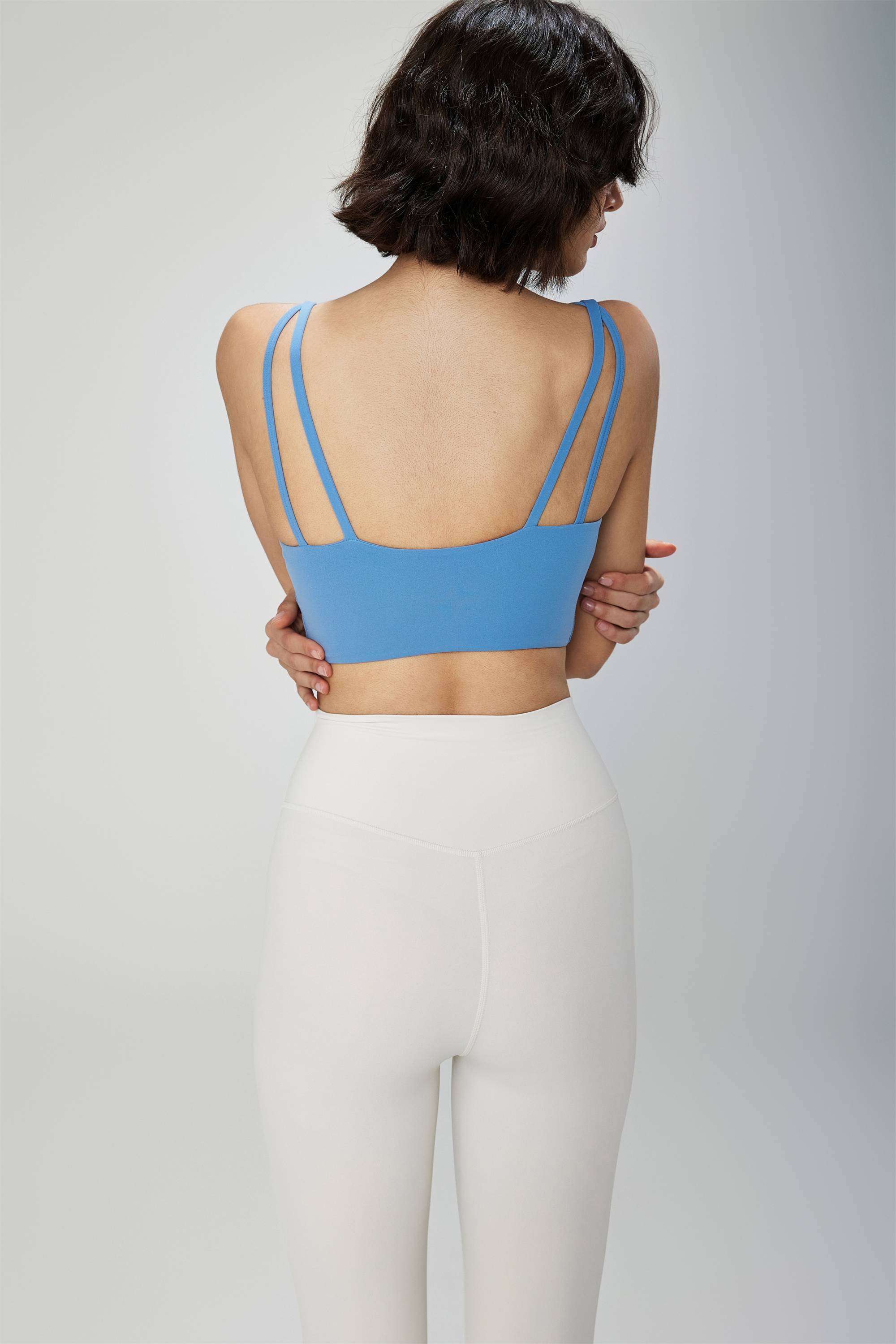 V-Neck Shock-Absorbing Sports Bra