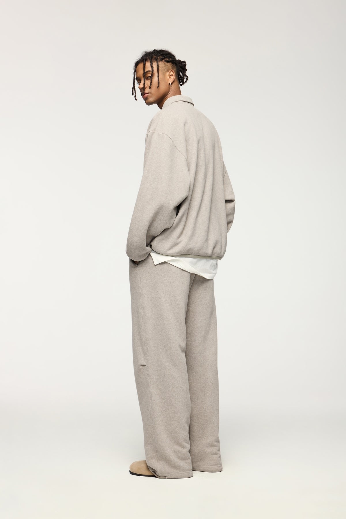 Straight-Leg Fleece Sweatpants