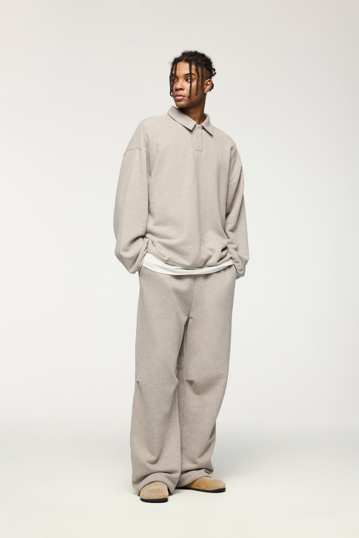 Straight-Leg Fleece Sweatpants