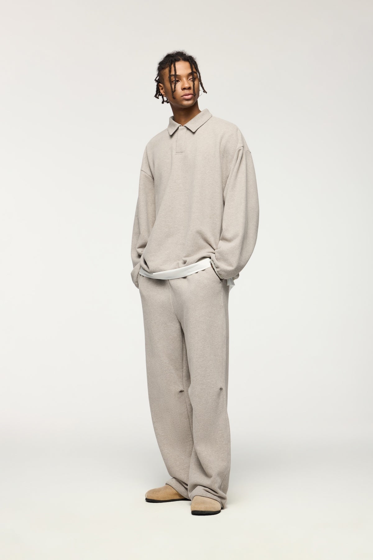 Straight-Leg Fleece Sweatpants