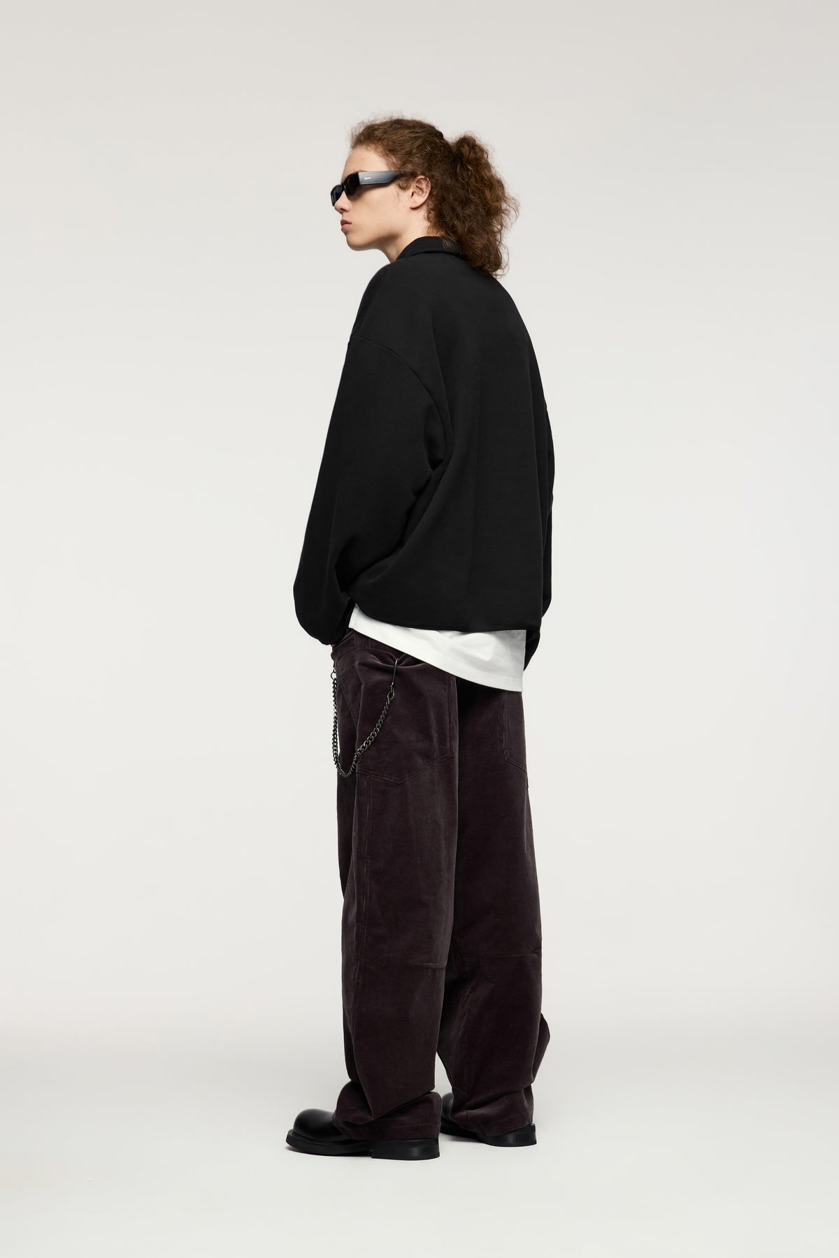 Fleece Pullover with Collared Neck