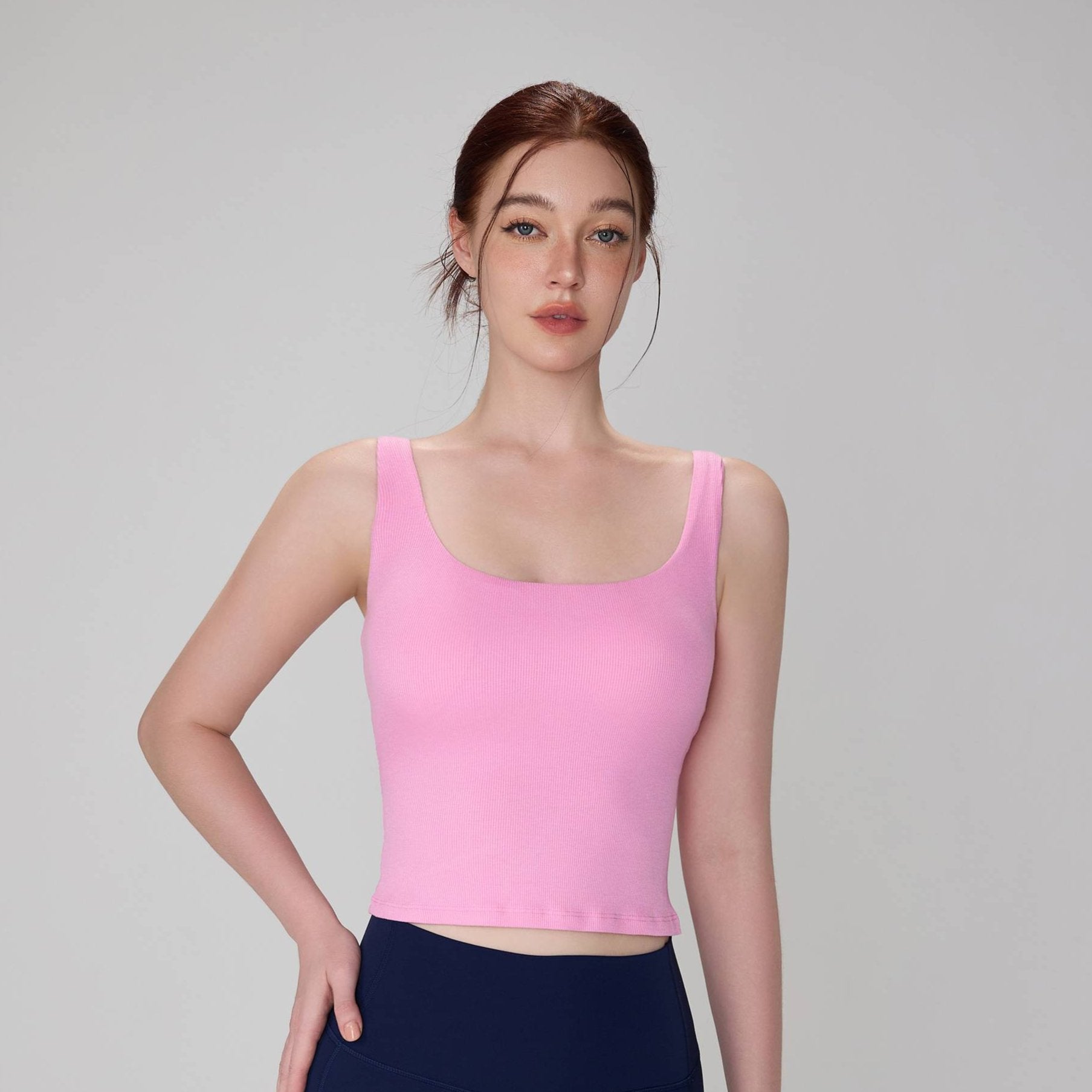 Modal Wide-Strap Yoga Tank Top