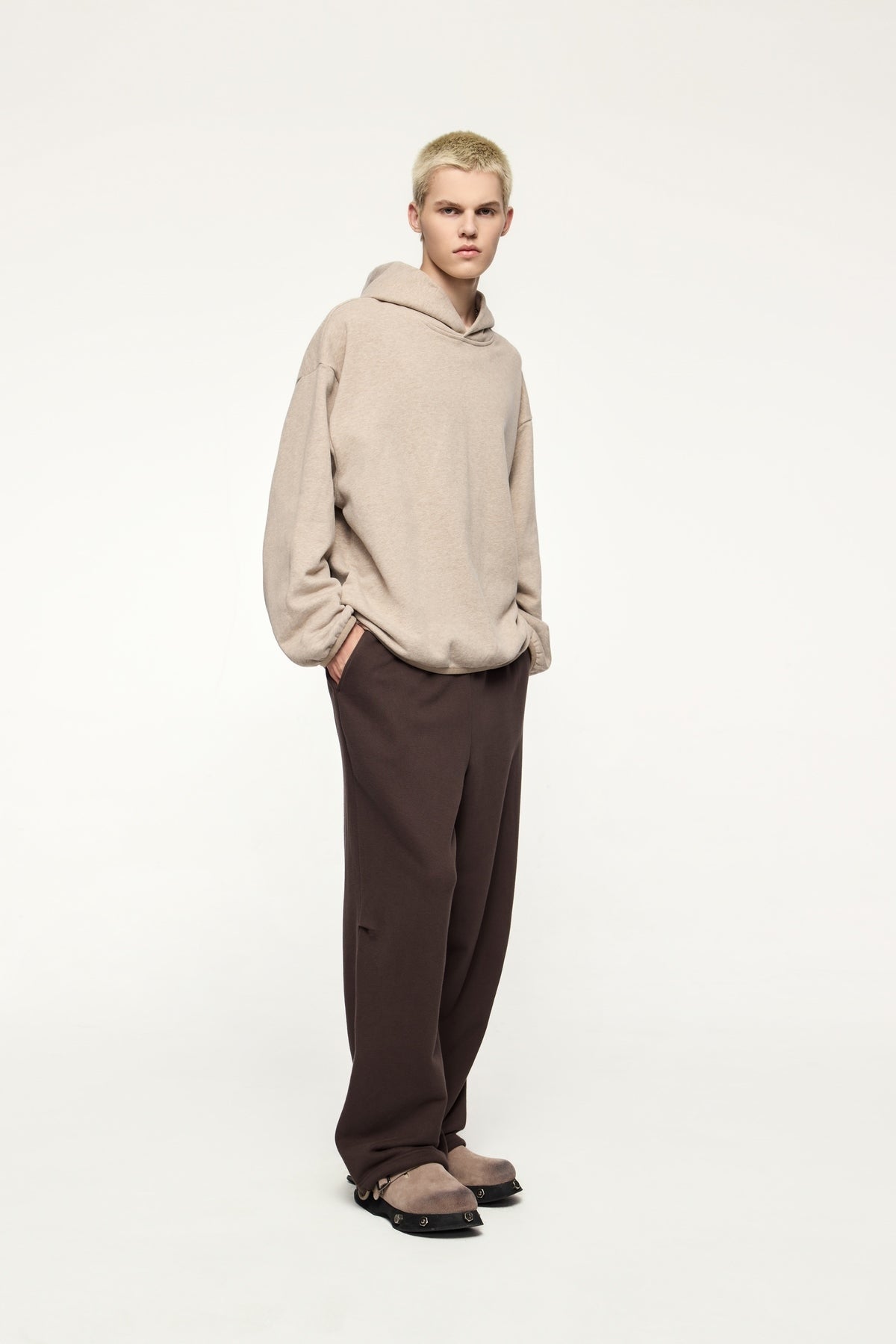 Straight-Leg Fleece Sweatpants