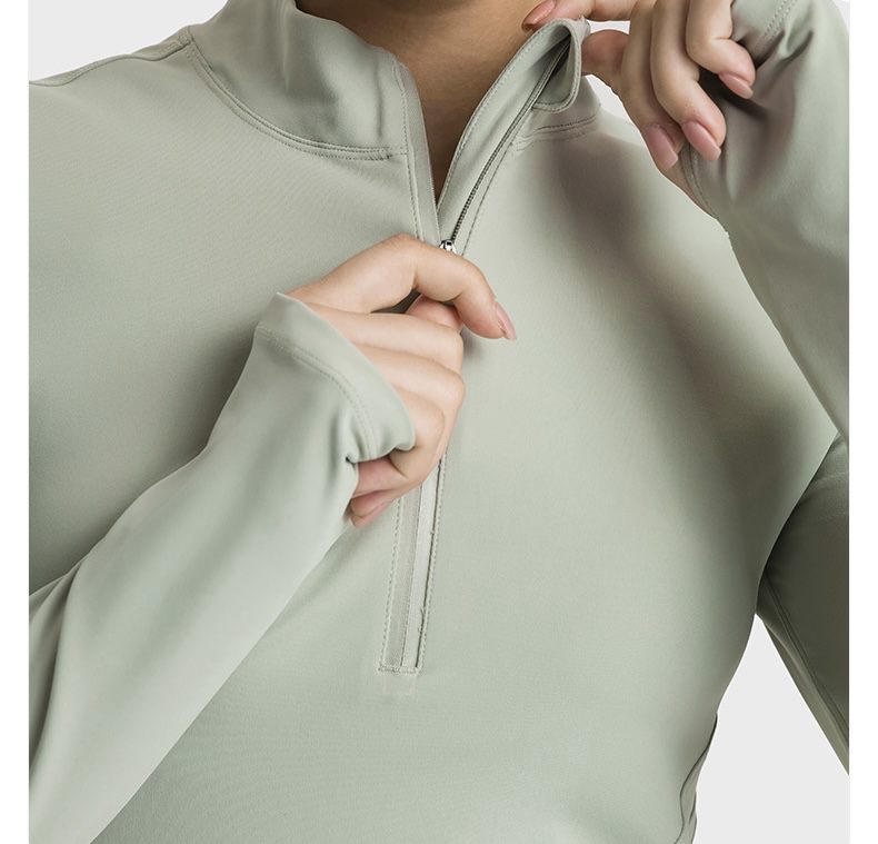 Half Zip Stand Collar Yoga Jacket