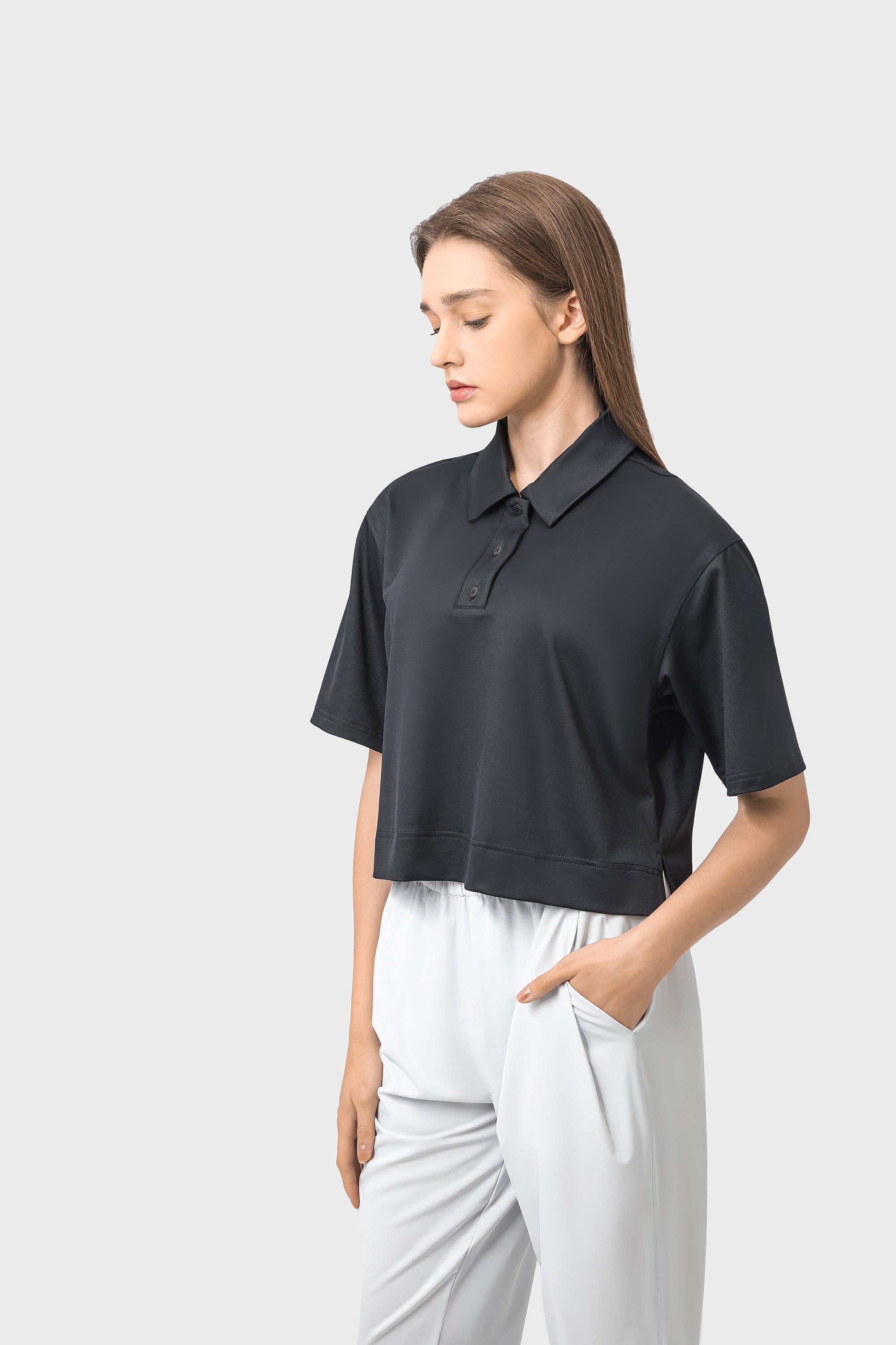 Quick-Dry Loose-Fit Breathable Polo Shirt