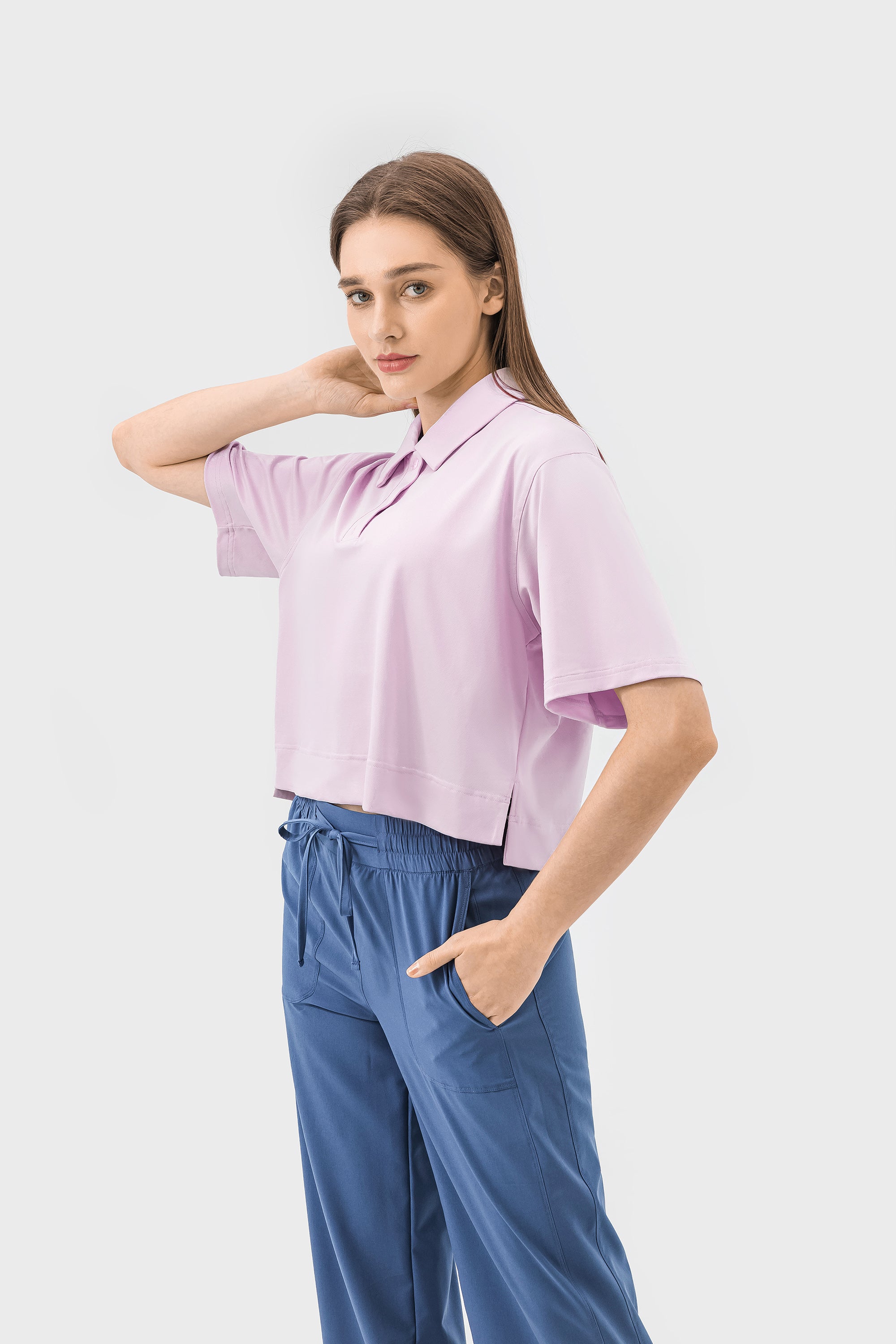 Quick-Dry Loose-Fit Breathable Polo Shirt