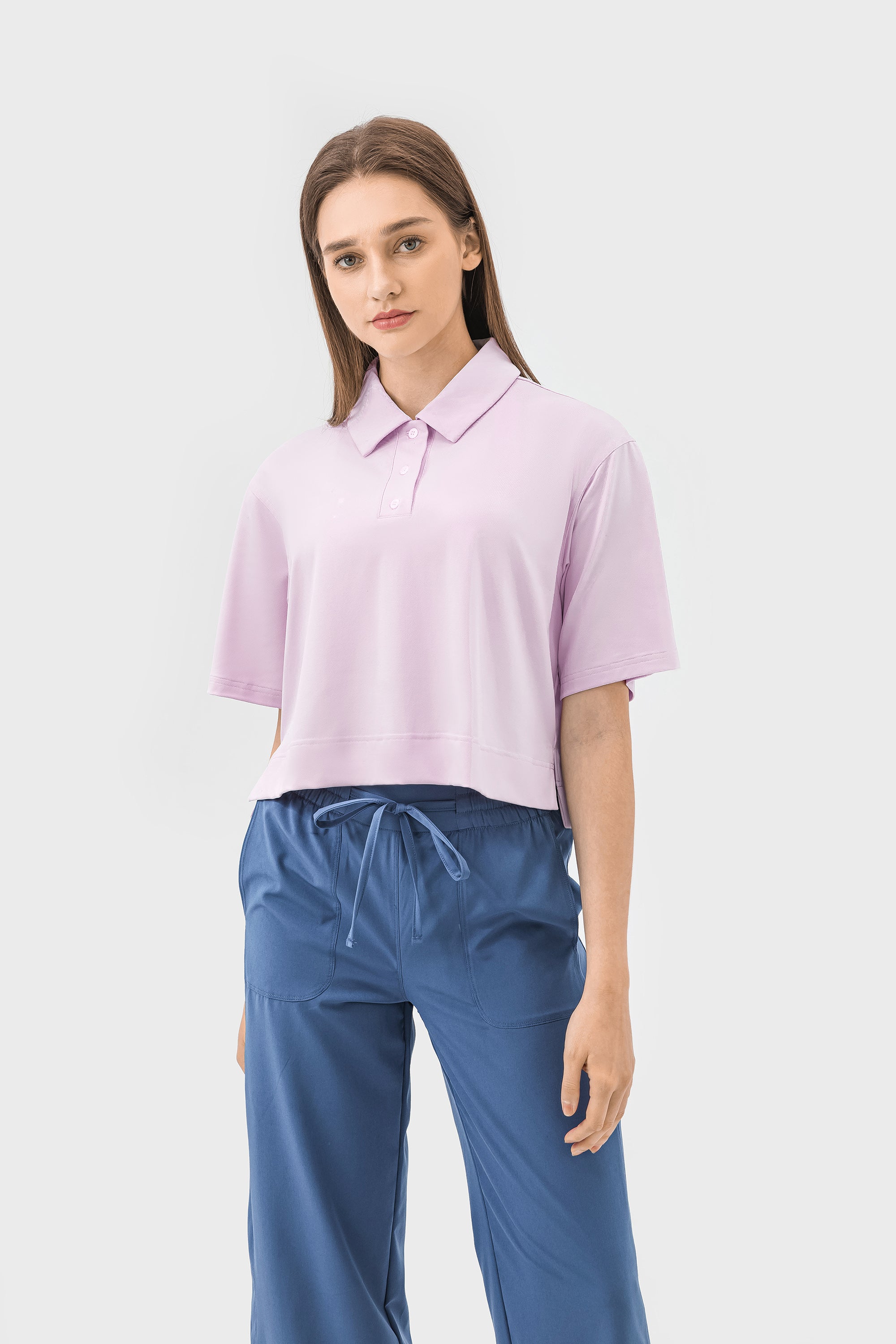 Quick-Dry Loose-Fit Breathable Polo Shirt