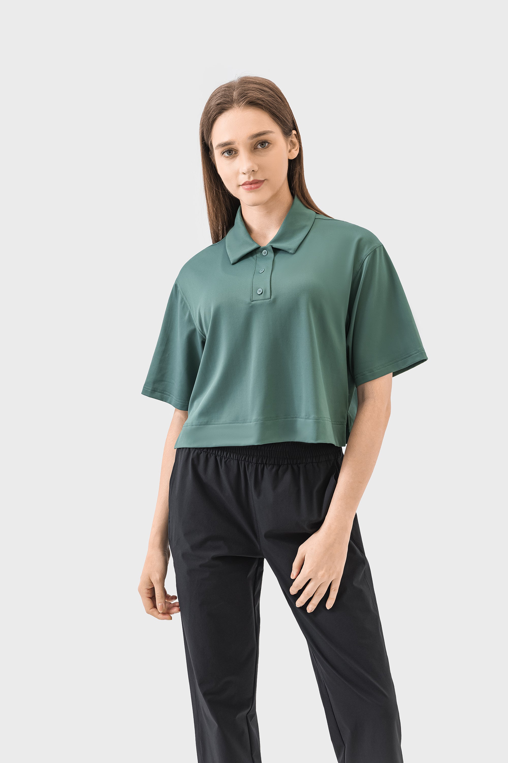 Quick-Dry Loose-Fit Breathable Polo Shirt