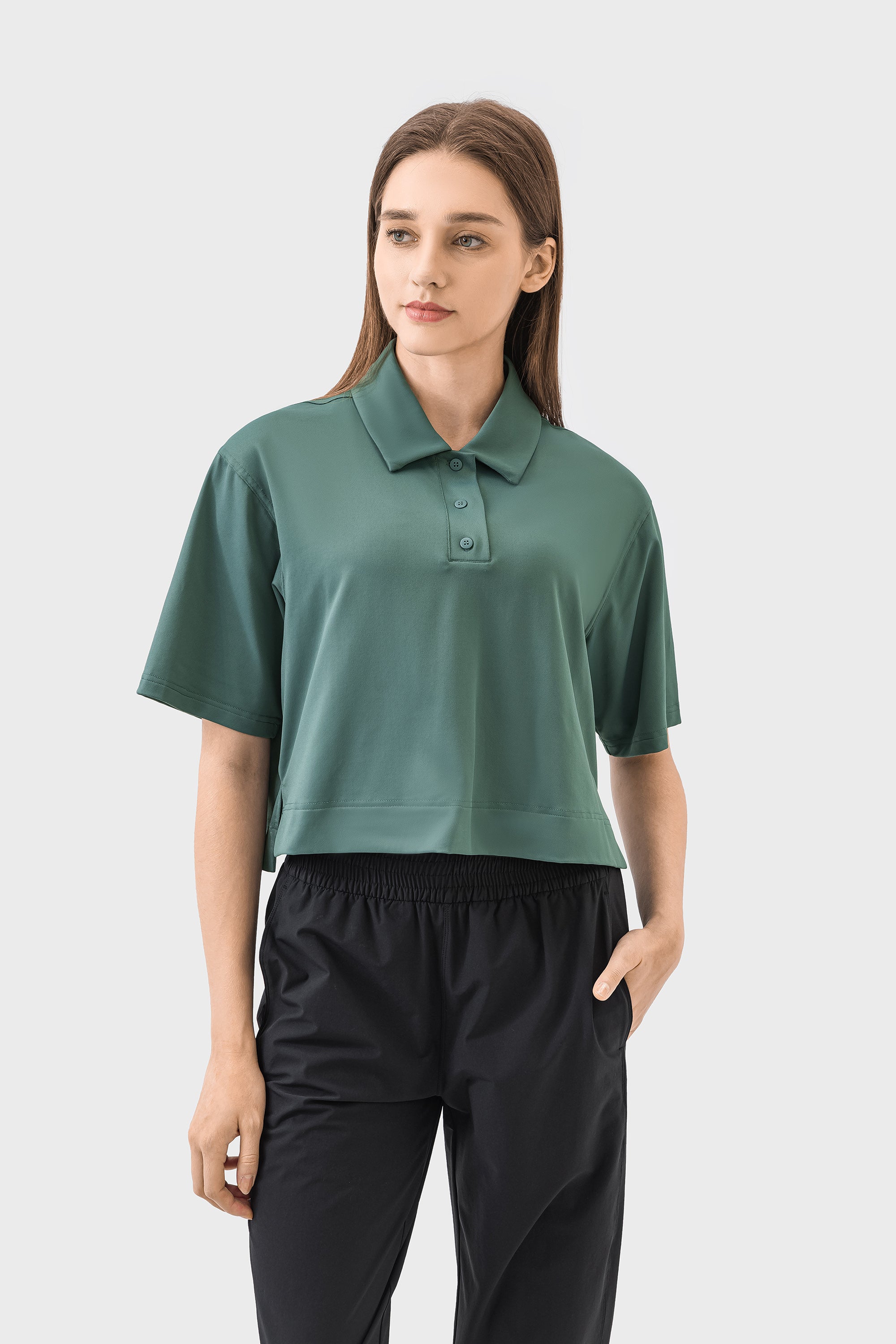 Quick-Dry Loose-Fit Breathable Polo Shirt