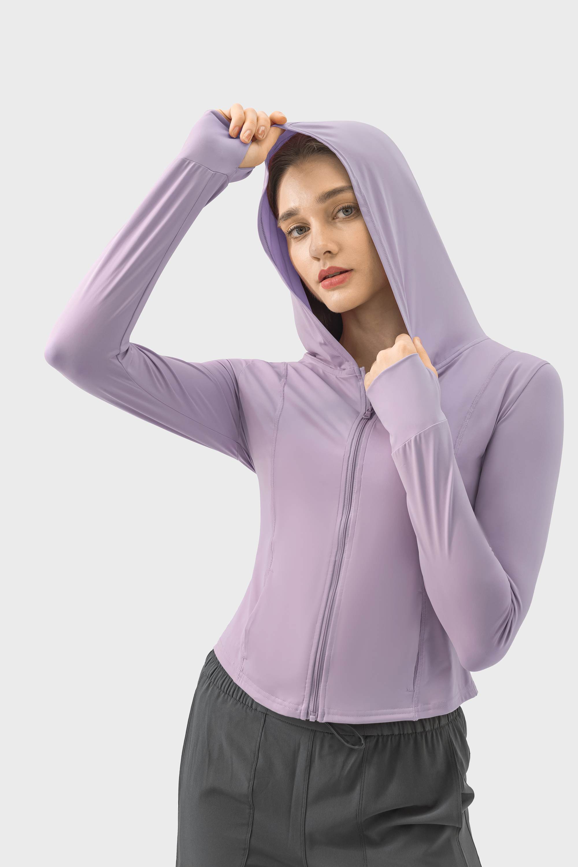 Slim-Fit Hooded Sun Protection Clothing