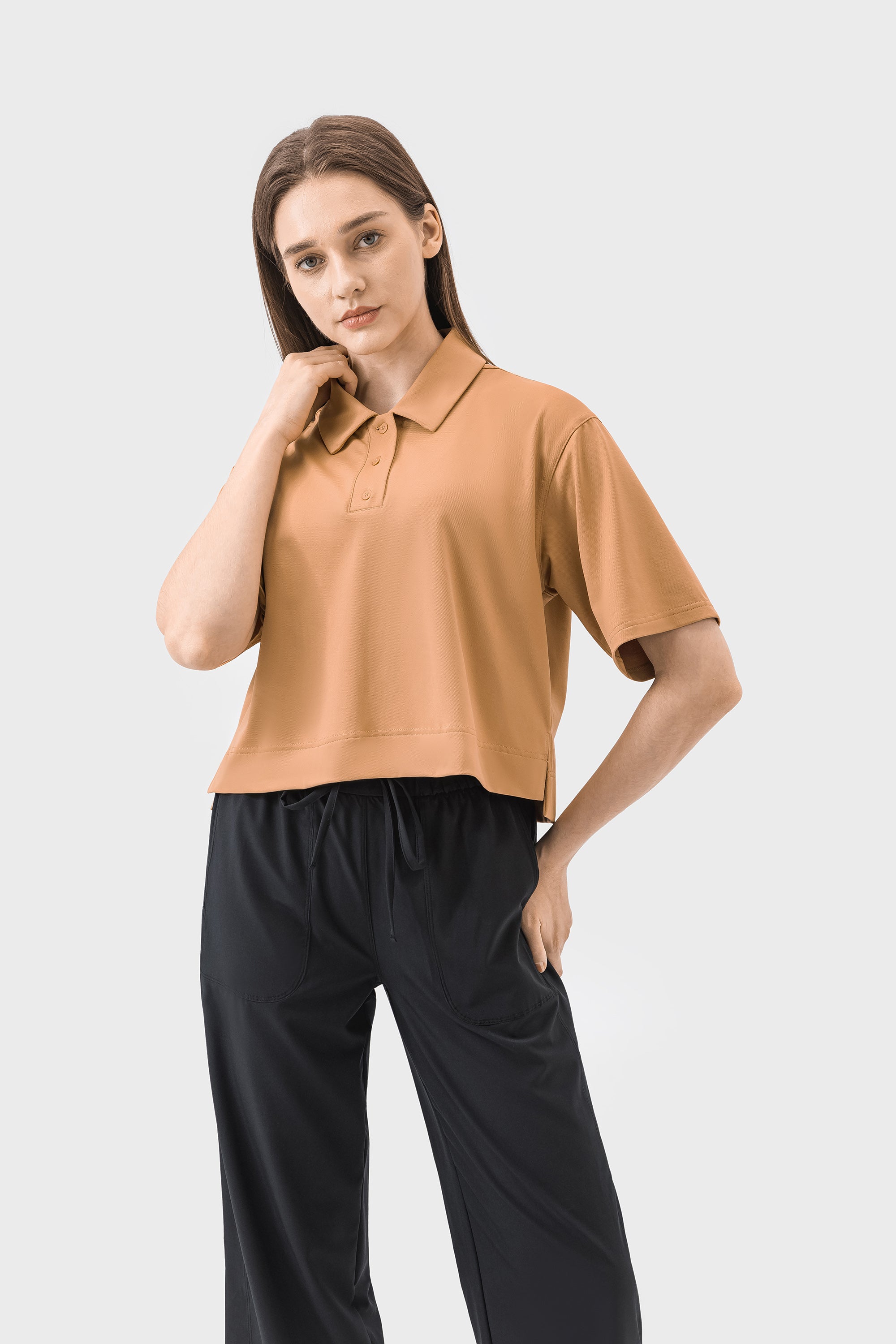 Quick-Dry Loose-Fit Breathable Polo Shirt