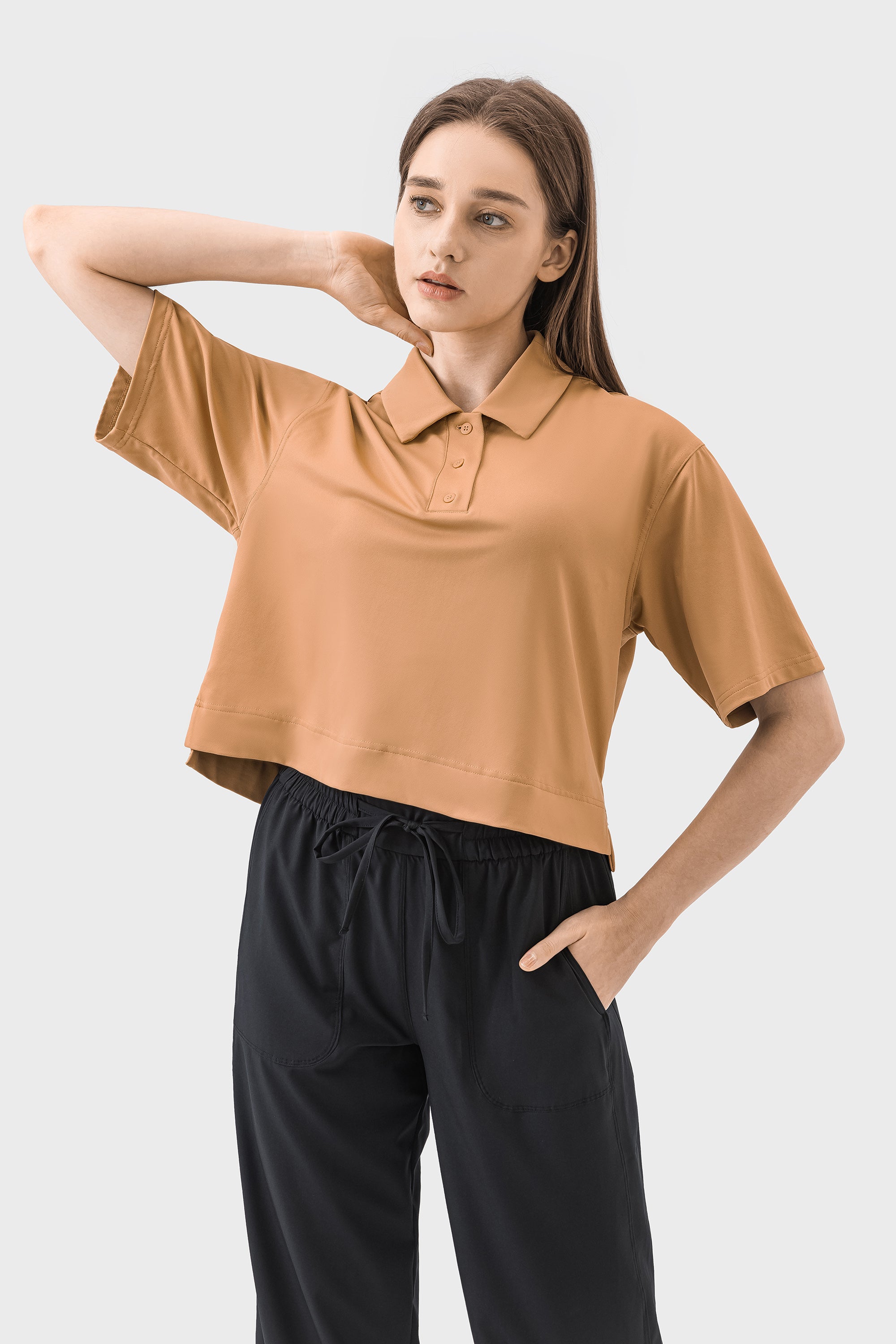 Quick-Dry Loose-Fit Breathable Polo Shirt