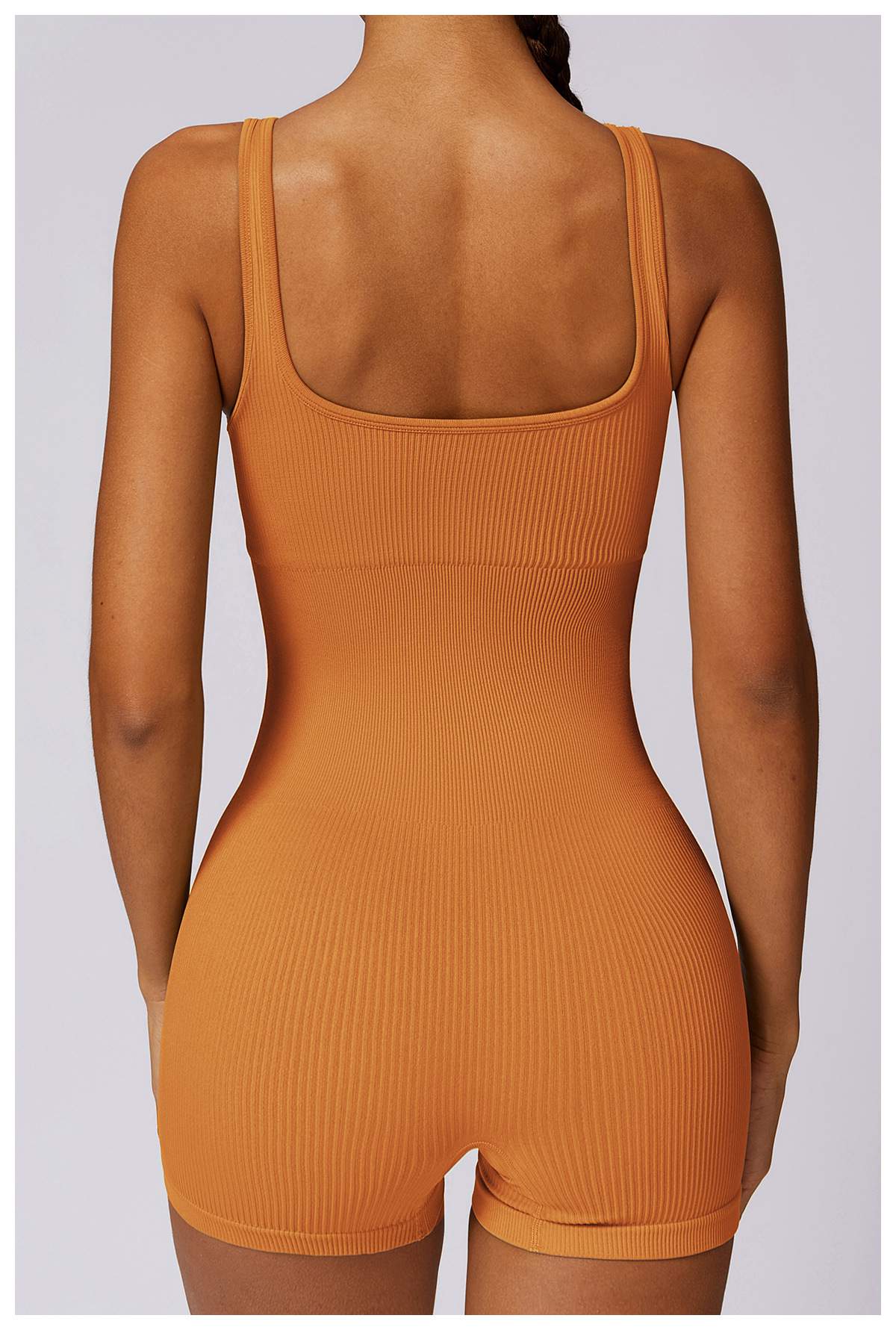 Ribbed Seamless Yoga Bodysuit