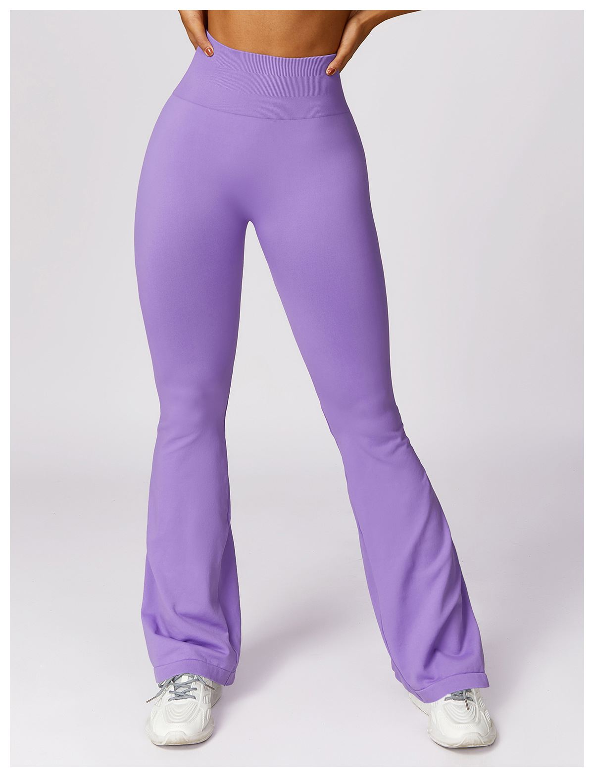 Hight-Waist Seamless Flare Leggings