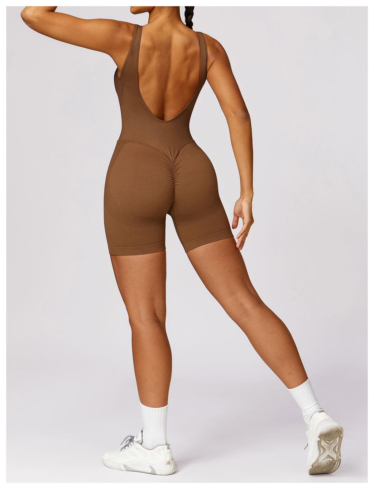 V-Back Short Jumpsuit