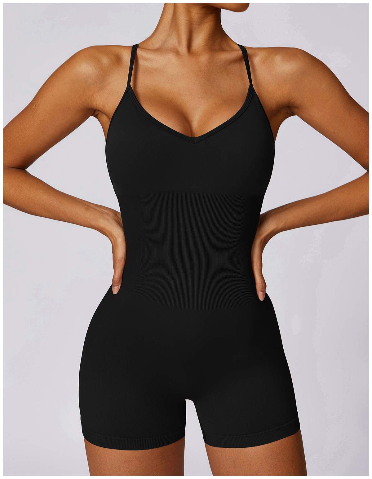 Hollow-out Beautiful Back Seamless Yoga Jumpsuit