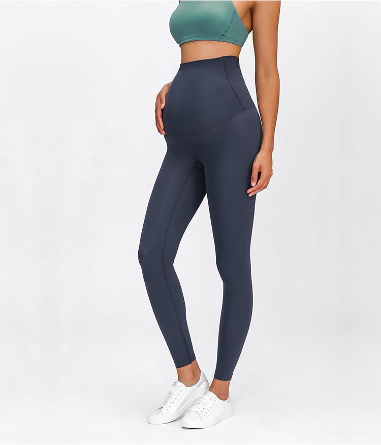 High-Waisted Belly-Wrap Maternity Yoga Leggings