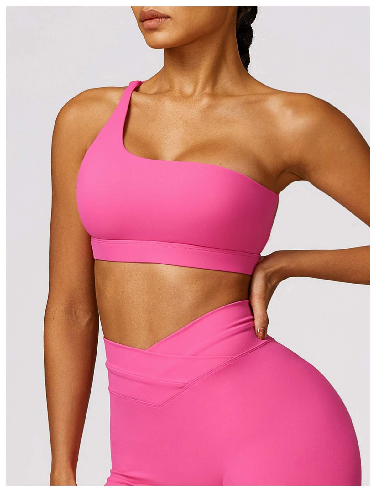 One Shoulder Quick Drying Sports Bra