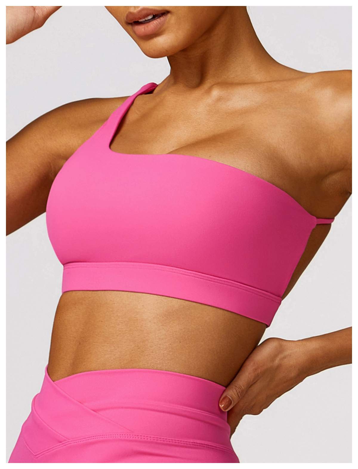 One Shoulder Quick Drying Sports Bra