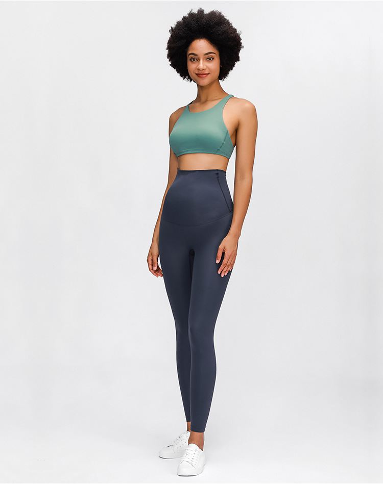 High-Waisted Belly-Wrap Maternity Yoga Leggings