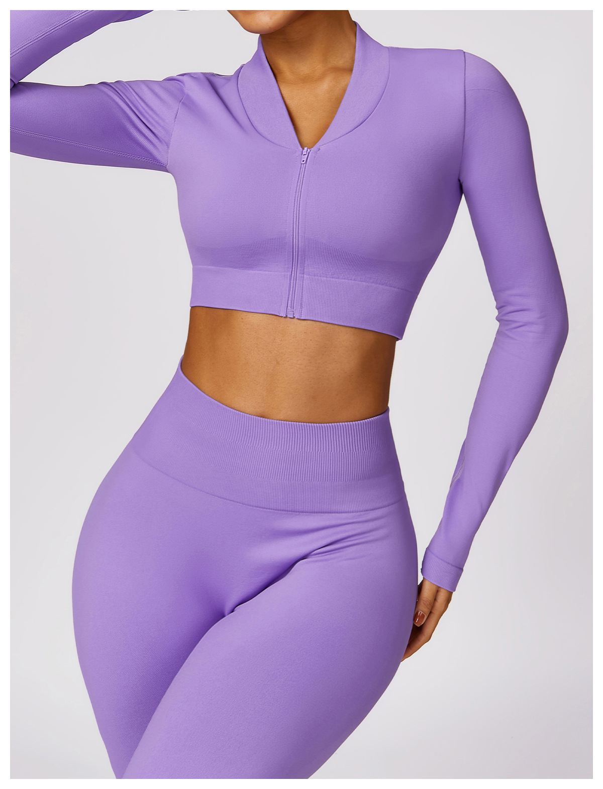 Hight-Waist Seamless Flare Leggings