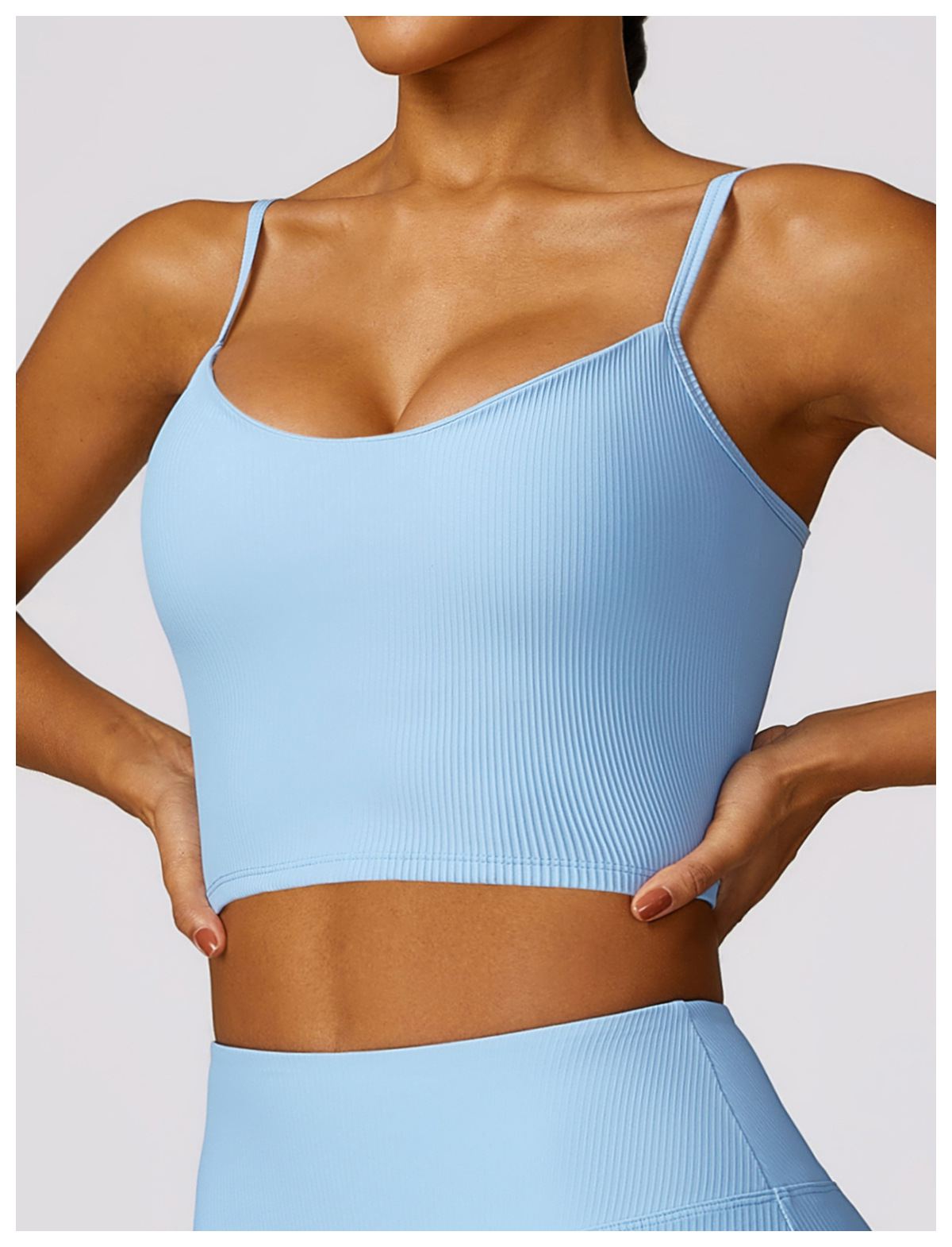 Strips Quick-Drying Sports Bra