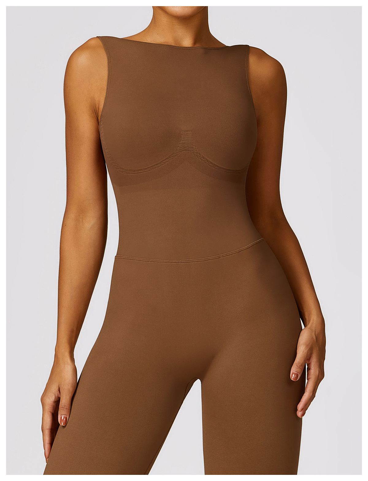 V Back Butt Lifting Jumpsuit