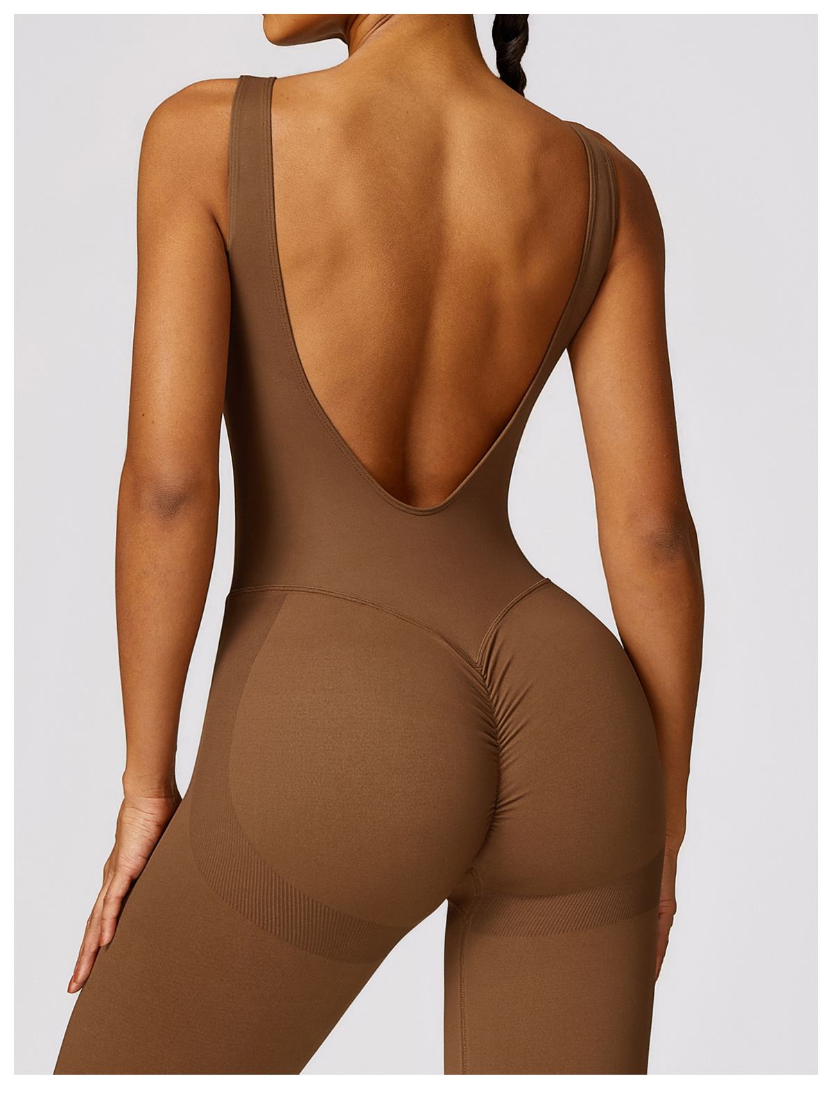 V Back Butt Lifting Jumpsuit