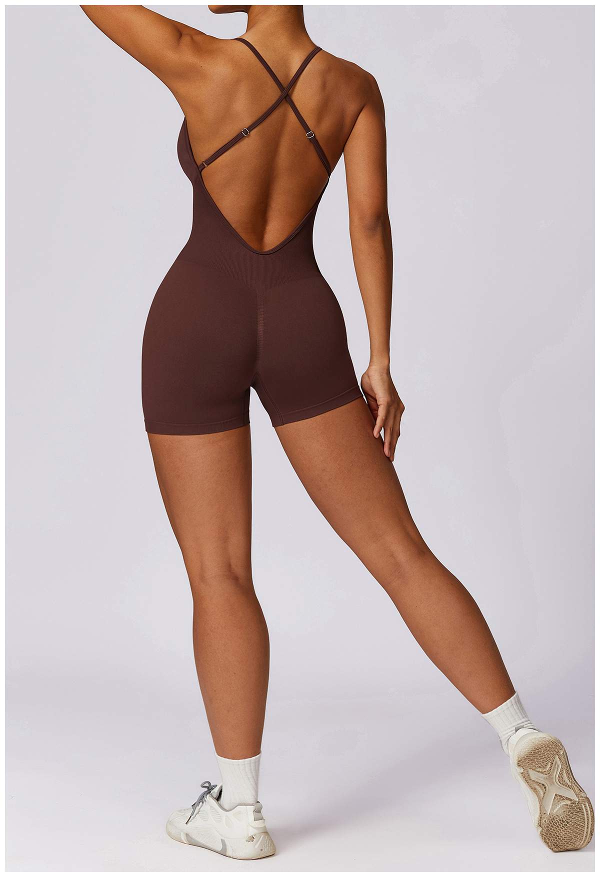 Hollow-out Beautiful Back Seamless Yoga Jumpsuit