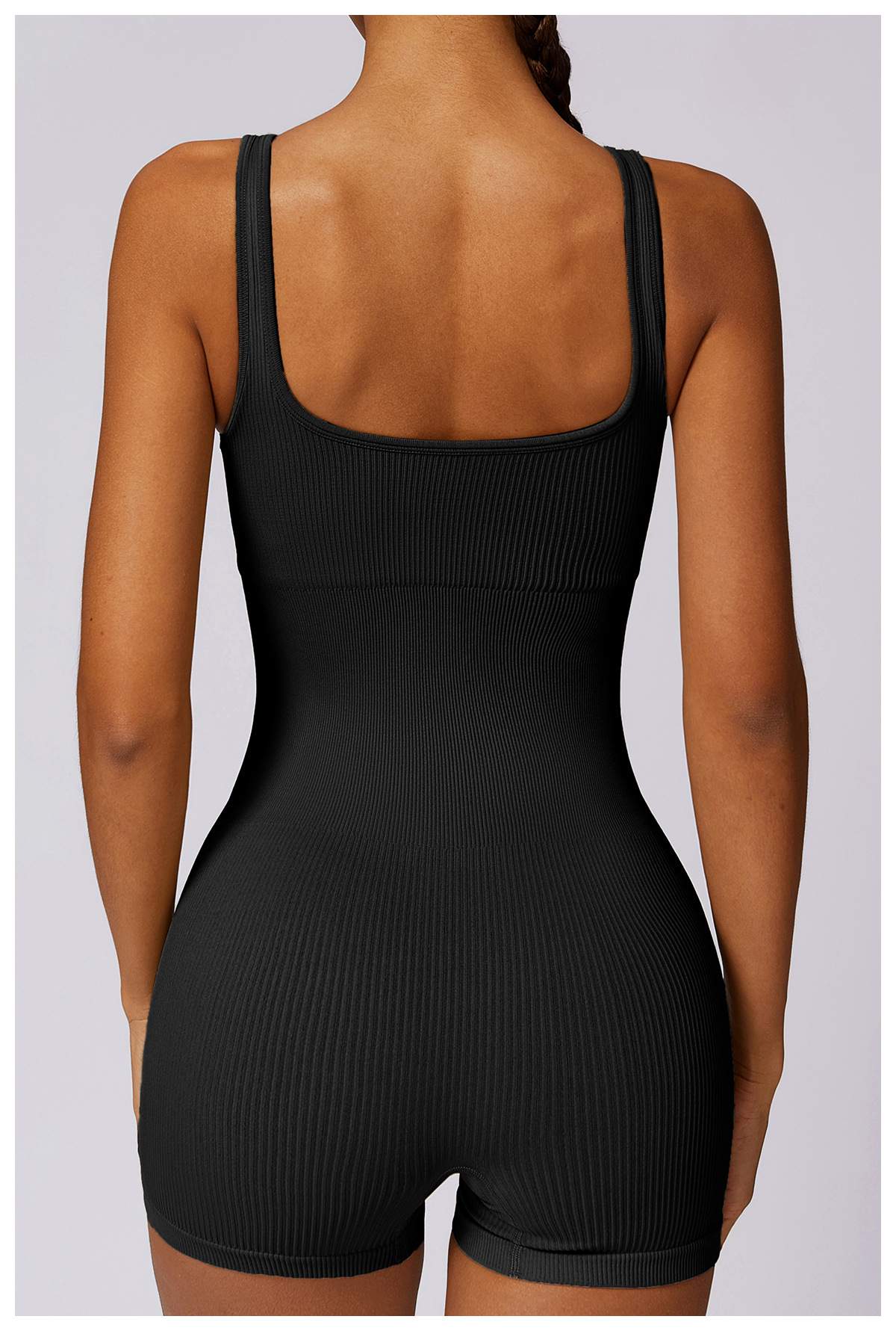 Ribbed Seamless Yoga Bodysuit