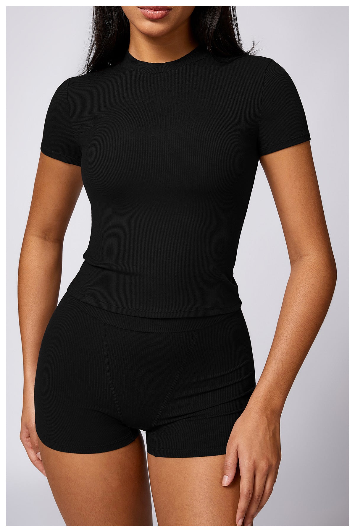 Quick-Dry Tight-Fit Yoga Short Sleeve