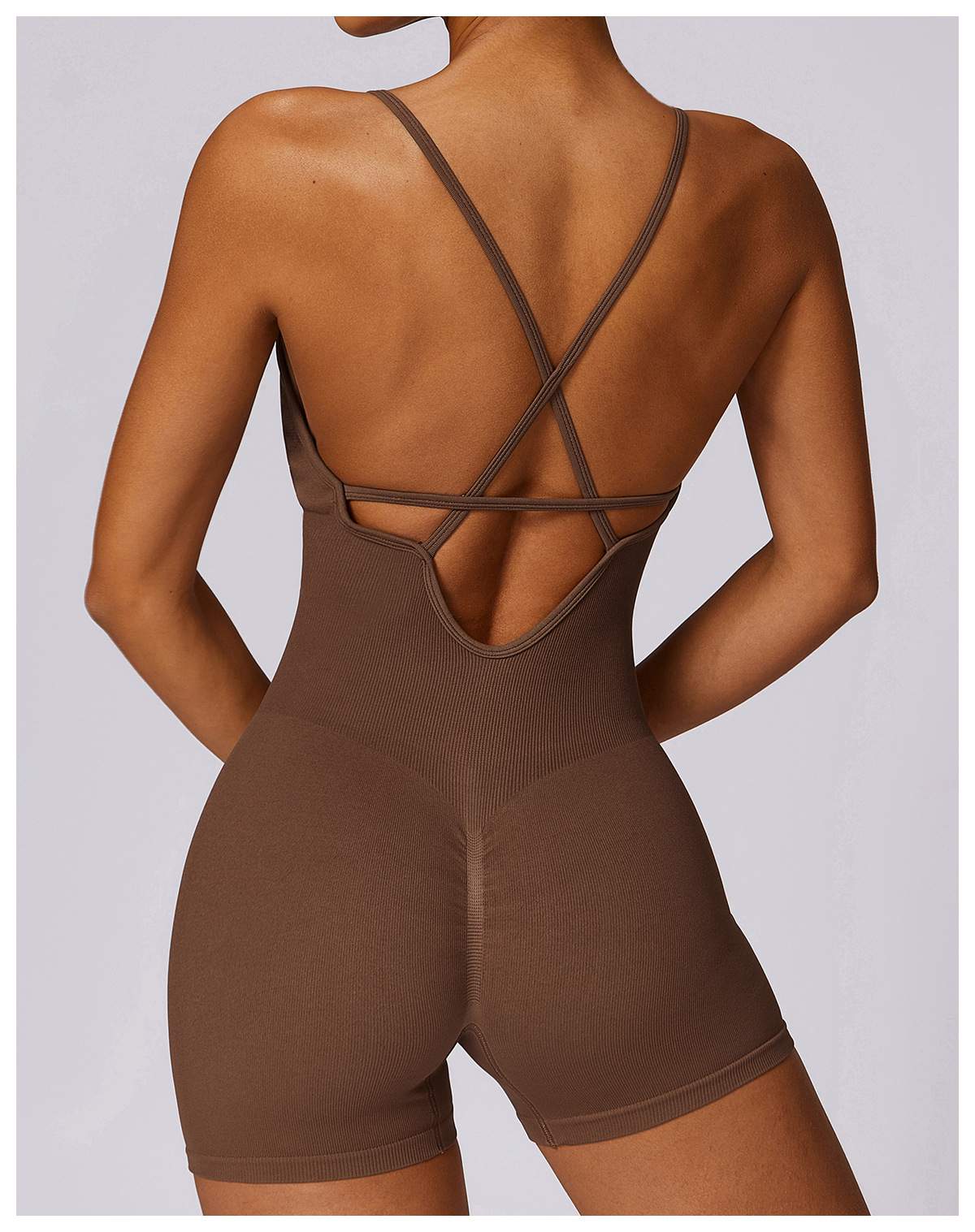 Seamless Back-Beauty Yoga Bodysuit