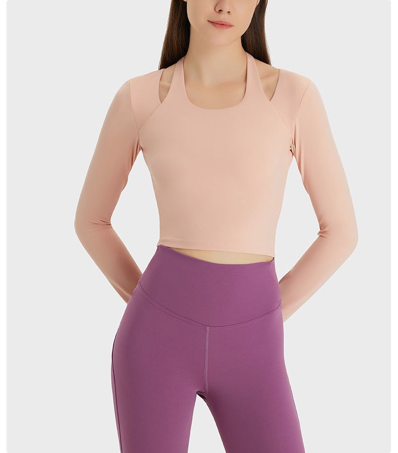 Halter Neck Yoga Long Sleeve