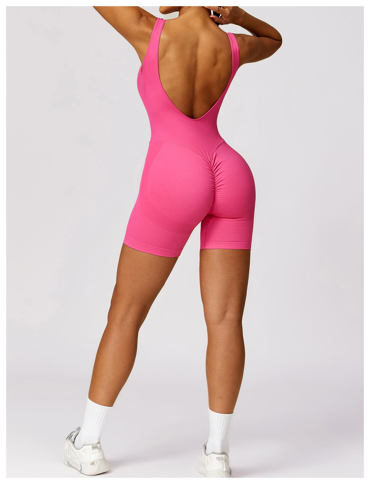 V-Back Short Jumpsuit