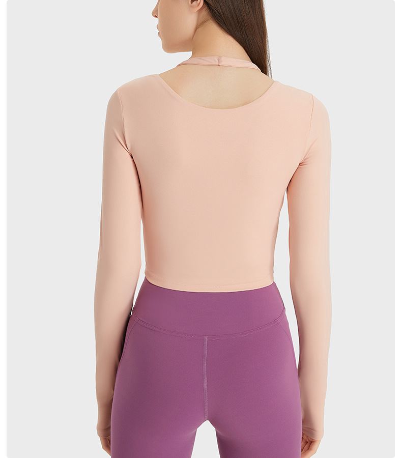 Halter Neck Yoga Long Sleeve