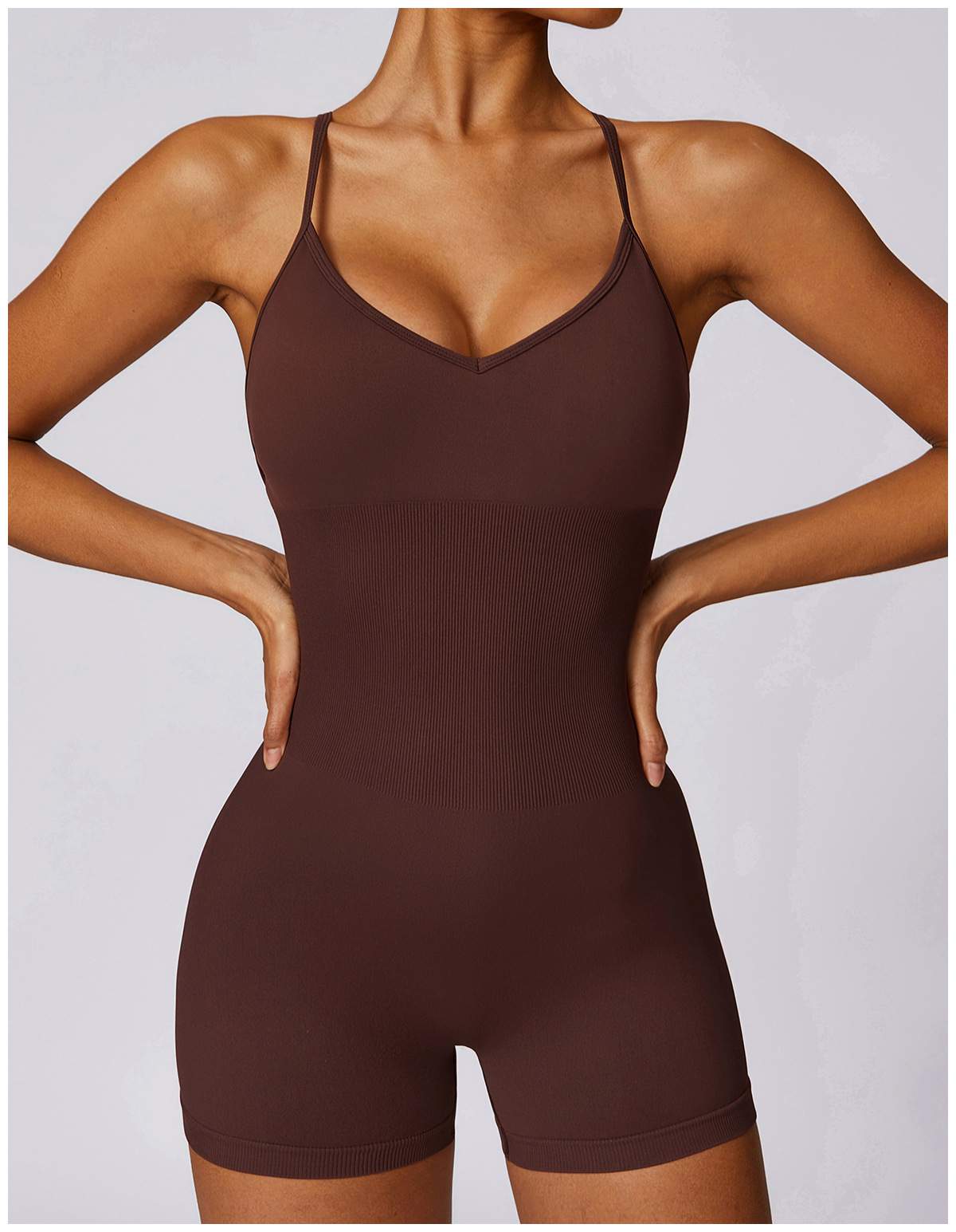 Hollow-out Beautiful Back Seamless Yoga Jumpsuit