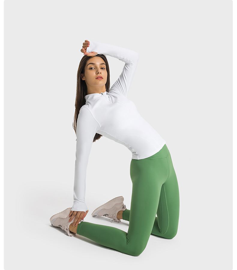 Half Zip Stand Collar Yoga Jacket