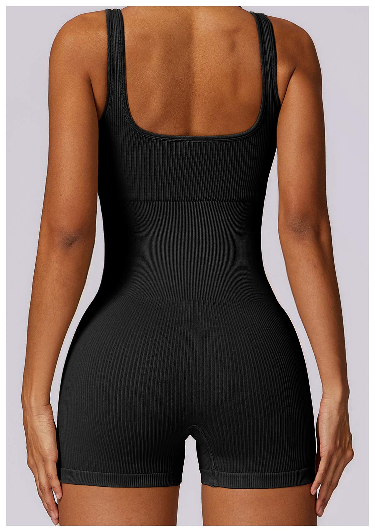 Ribbed Seamless Yoga Bodysuit