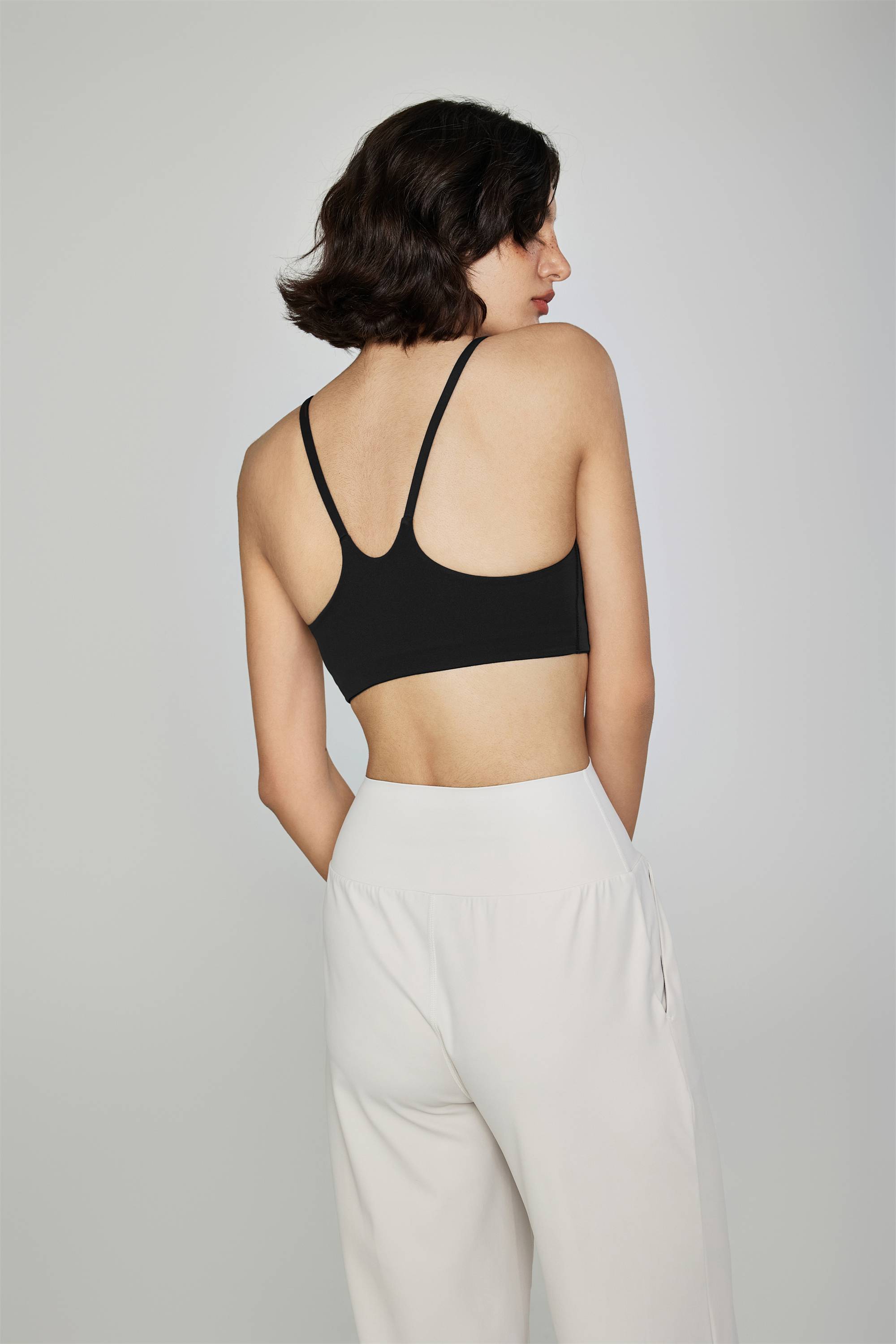 V-back Yoga Bra with Padded Cups