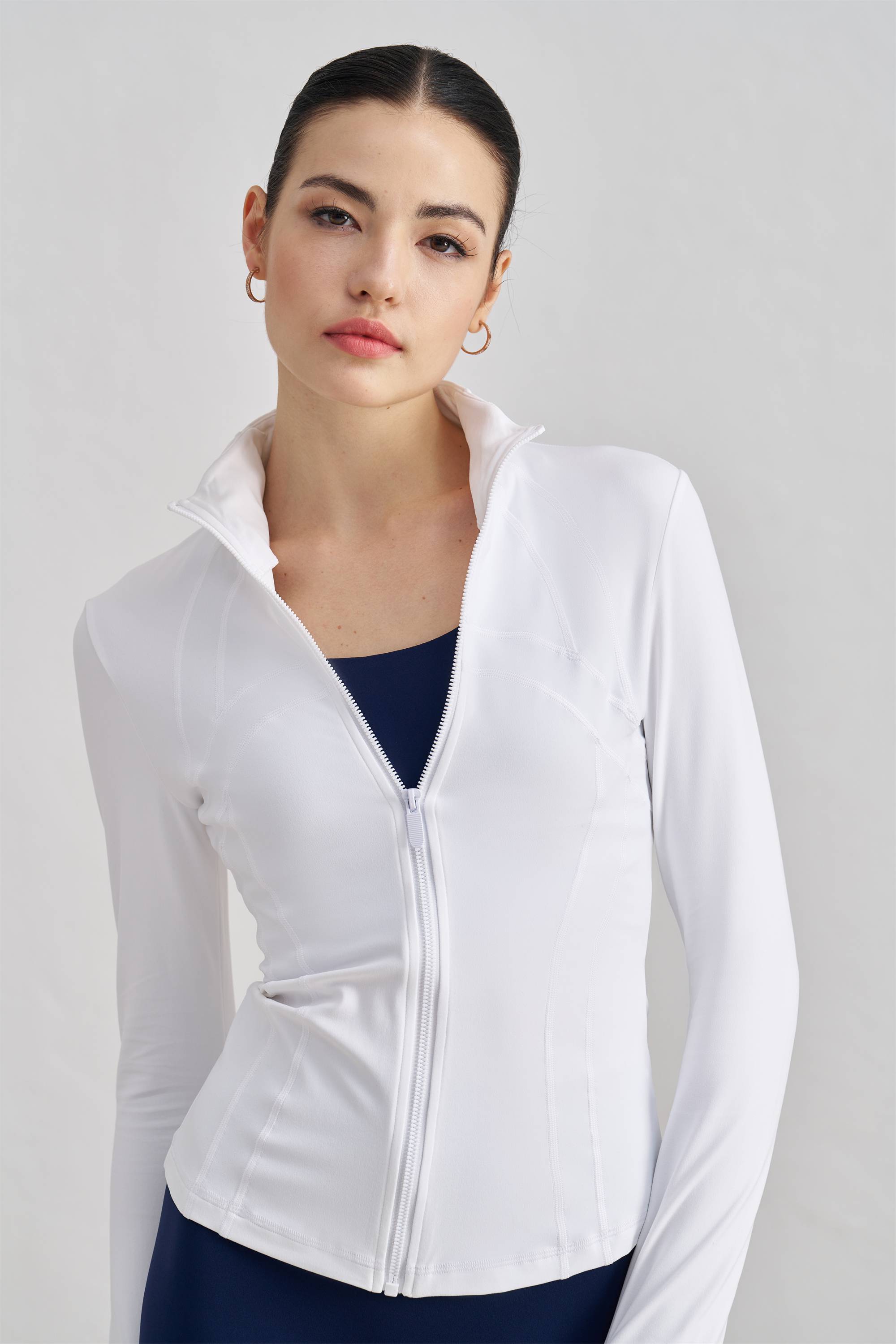 Thickened Stand-Collar Yoga Jacket for Fall & Winter