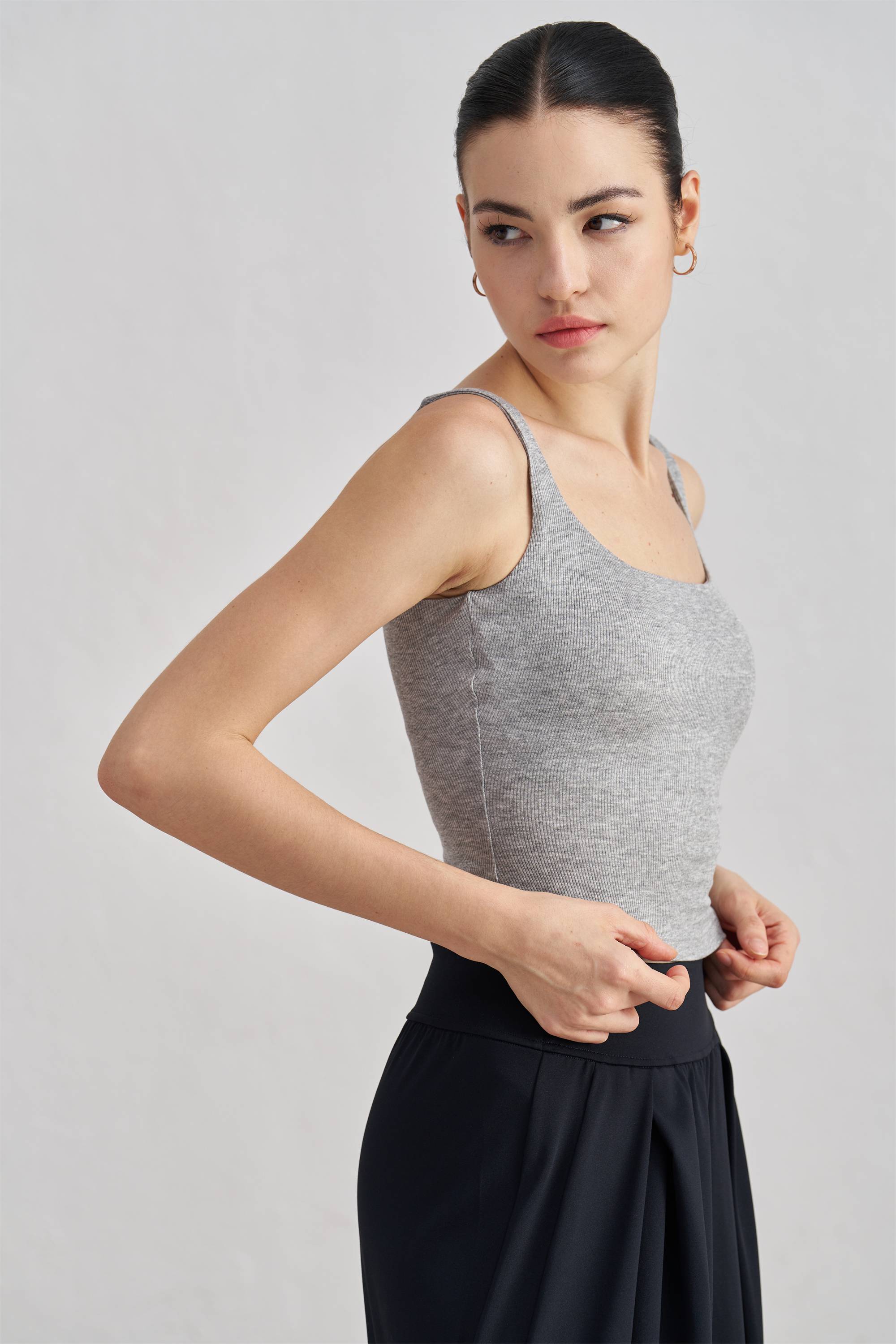 Modal Wide-Strap Yoga Tank Top