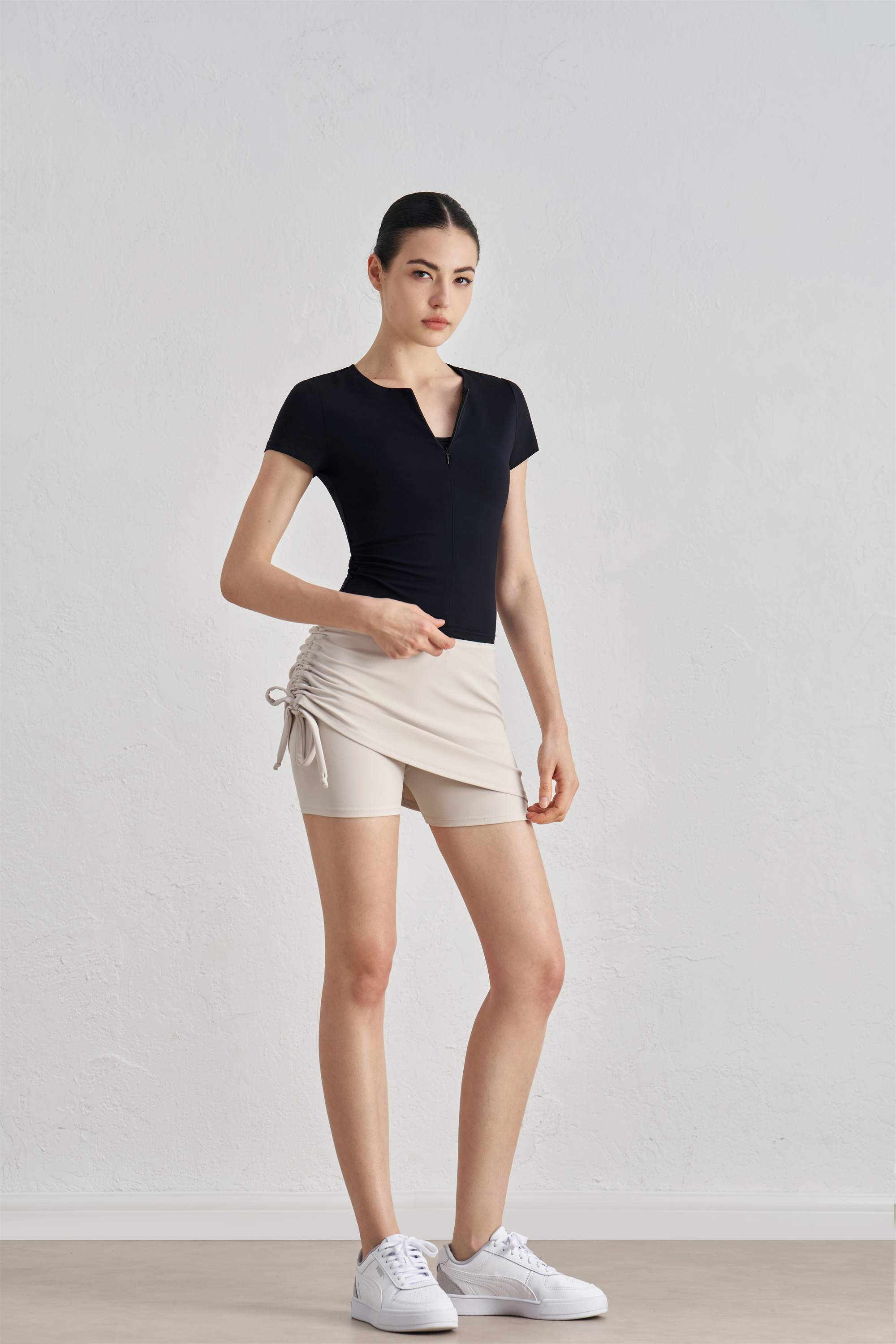 Sleek & Sculpted Short-Sleeve Yoga Top