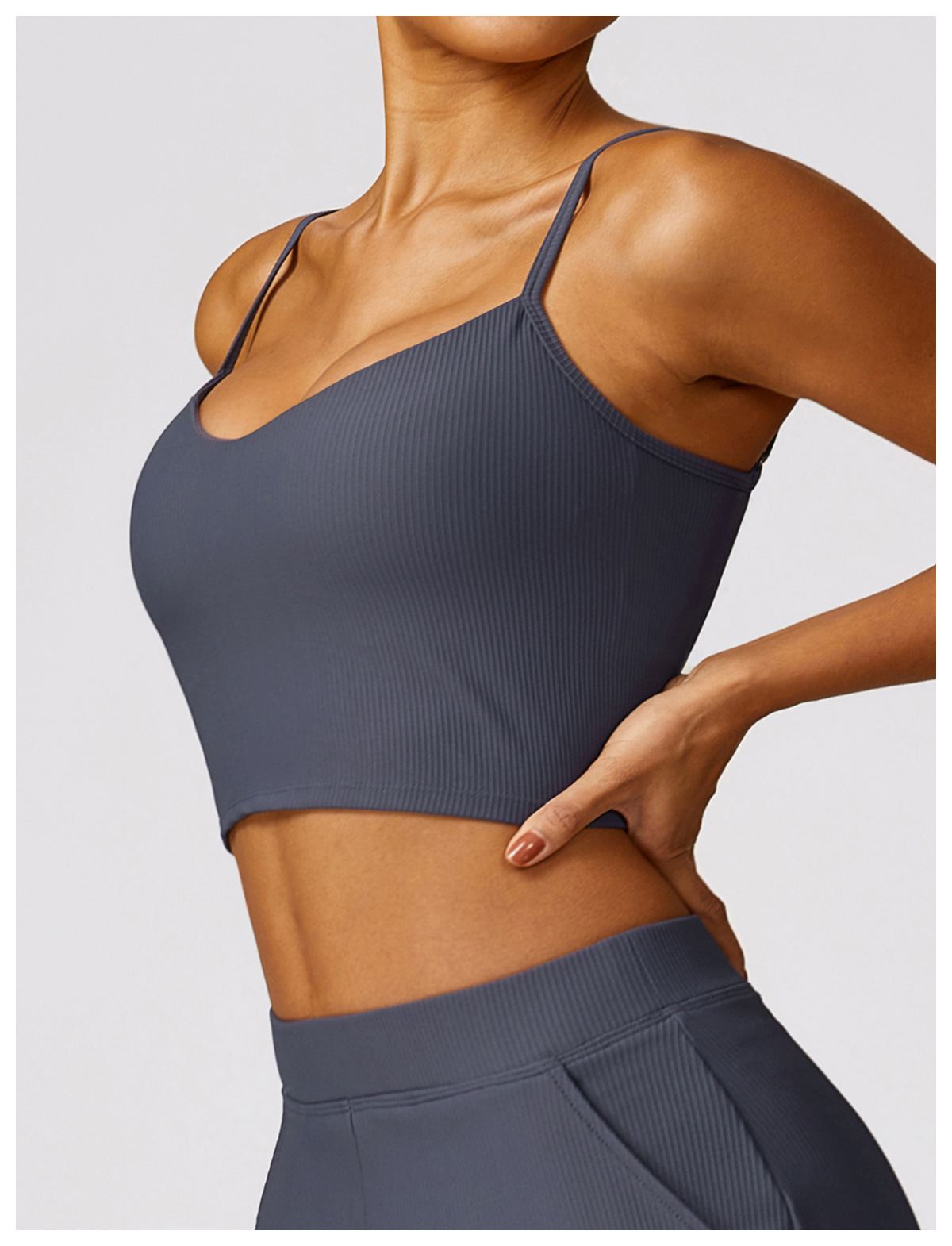 Strips Quick-Drying Sports Bra