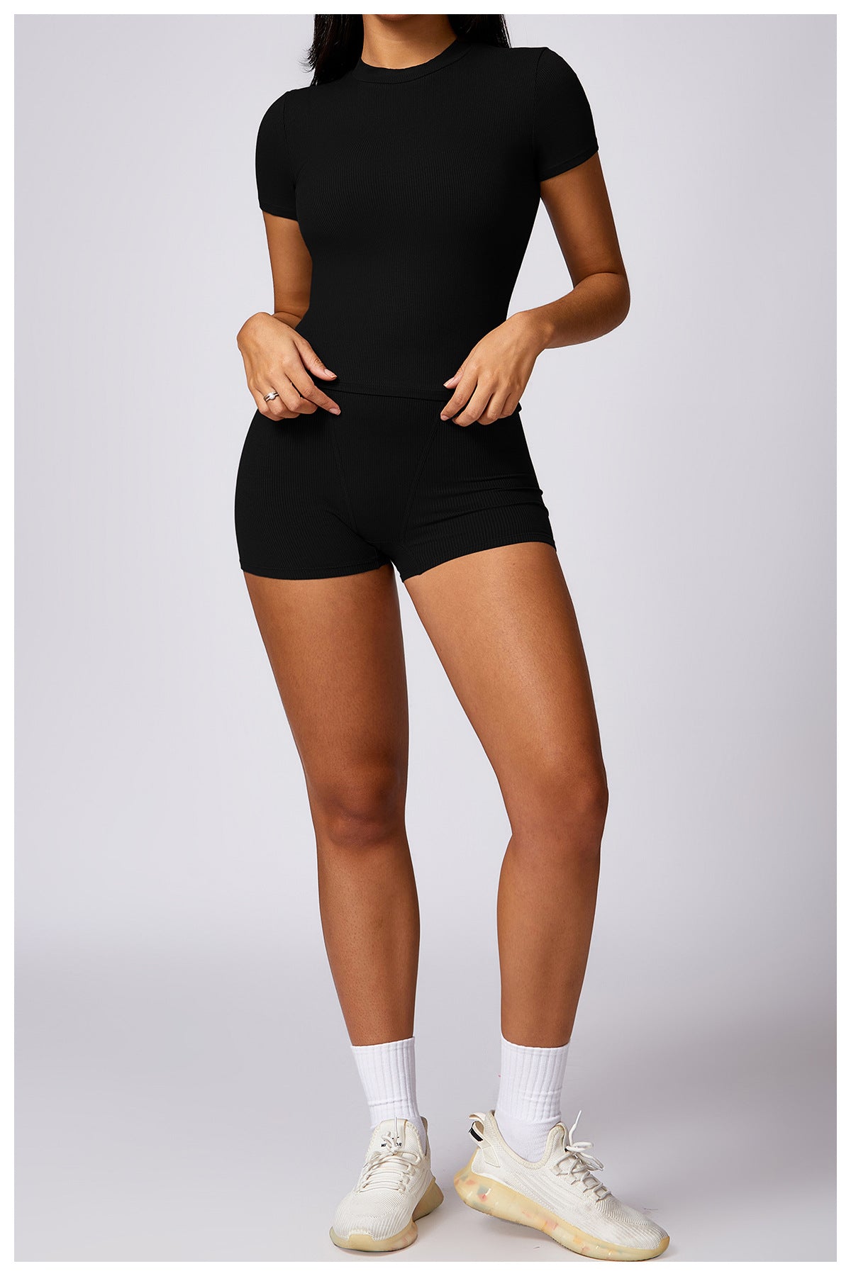 Quick-Dry Tight-Fit Yoga Short Sleeve