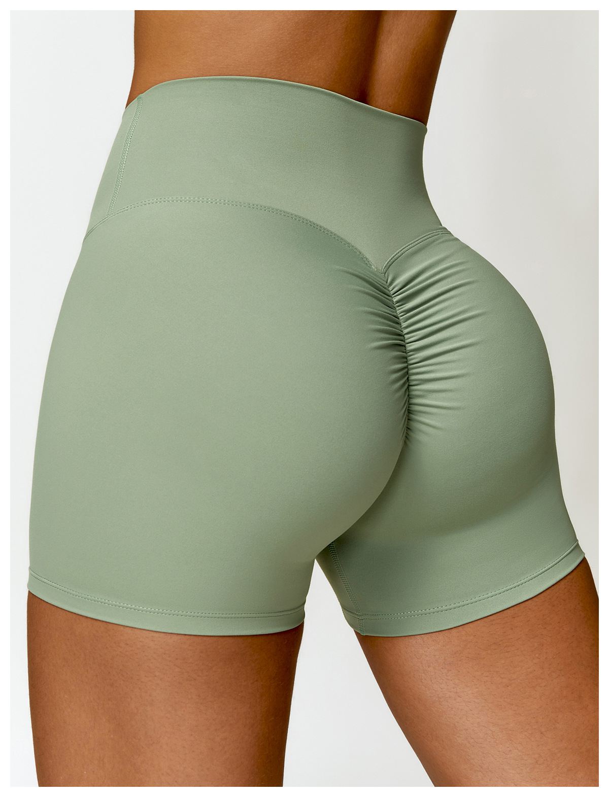 High-Waist Yoga Running Shorts