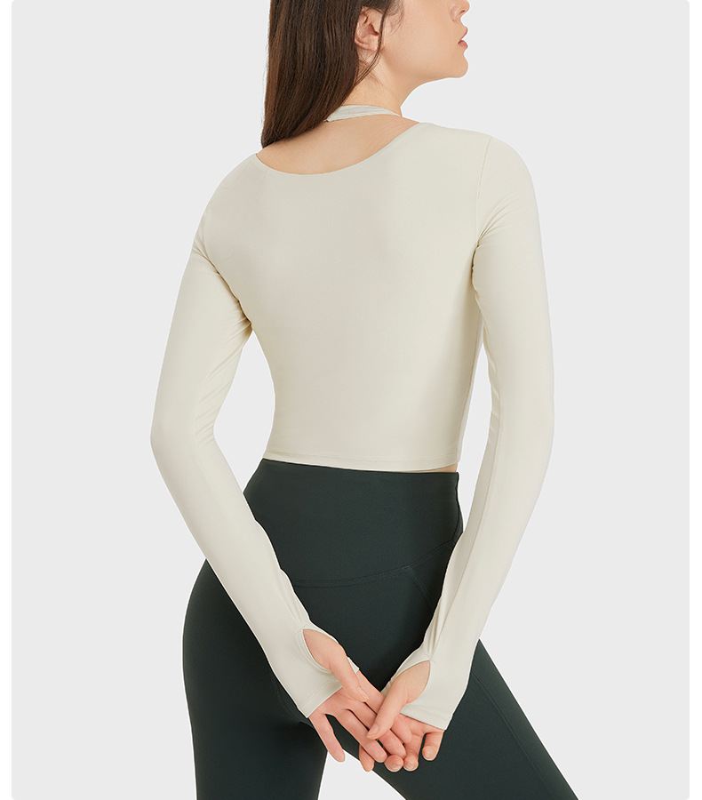 Halter Neck Yoga Long Sleeve