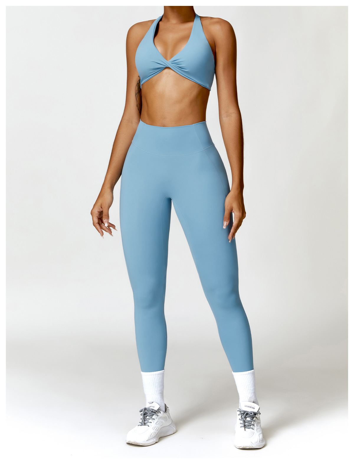 Halter Neck Twist Sports bra