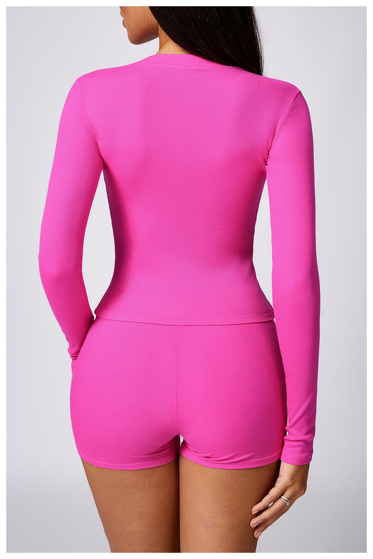 Tight-Fitting Long-Sleeve Yoga Suit