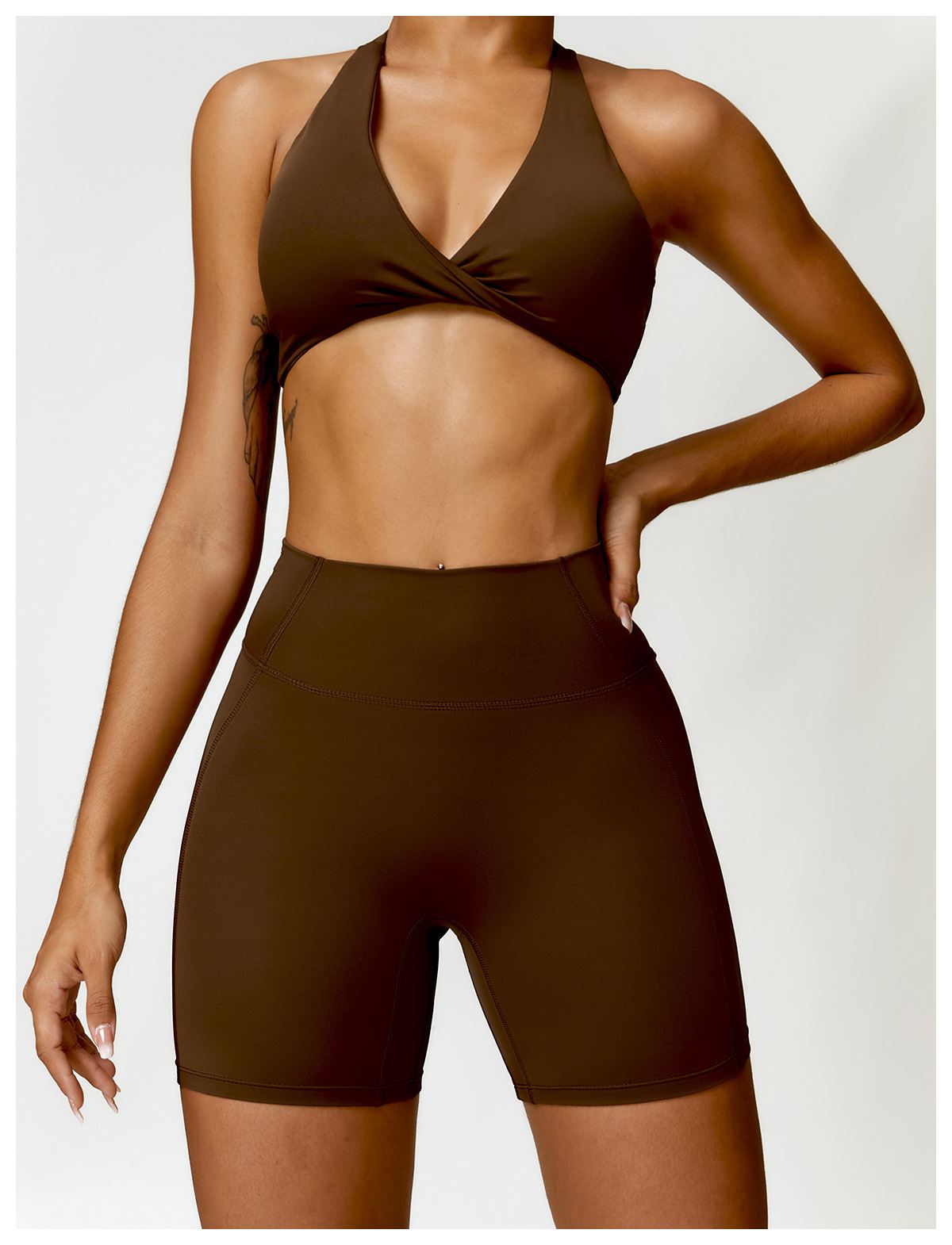 High-Waist Yoga Sports Shorts