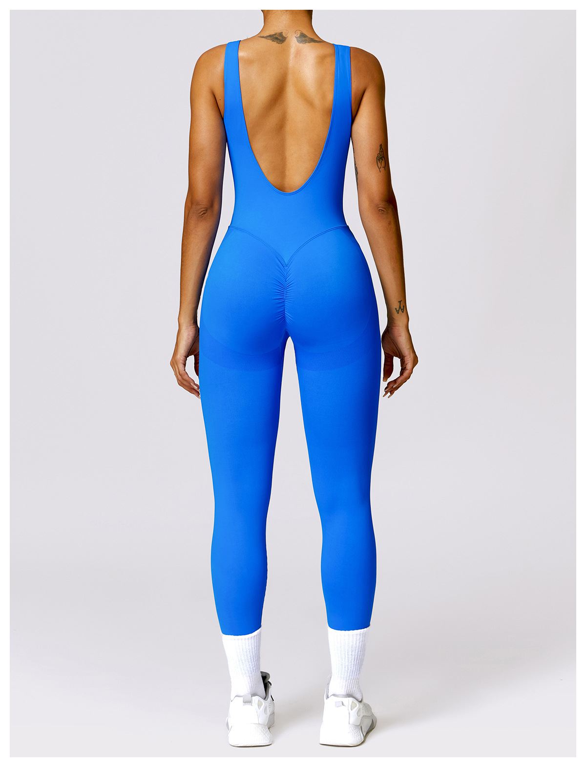 V Back Butt Lifting Jumpsuit